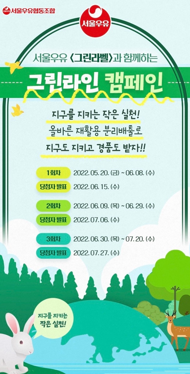  지구를 지키는 작은 실천, 서울우유 그린라인 캠페인