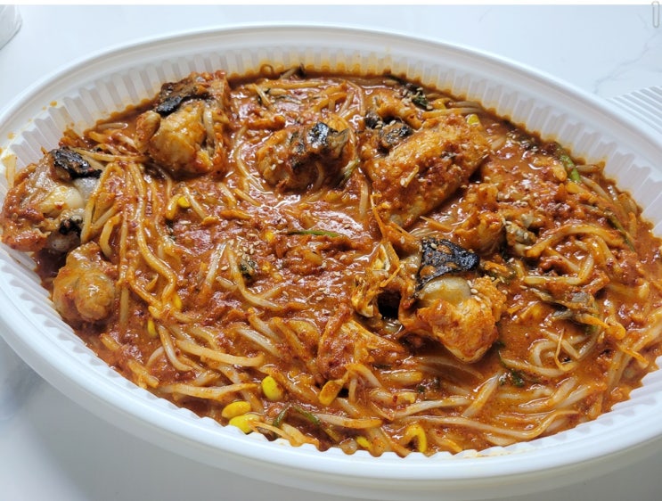  [부산 연산동 배달맛집] 훈남이 찜하다 아구찜 2인분 같은 1인분 냠냠 더 매웠으면