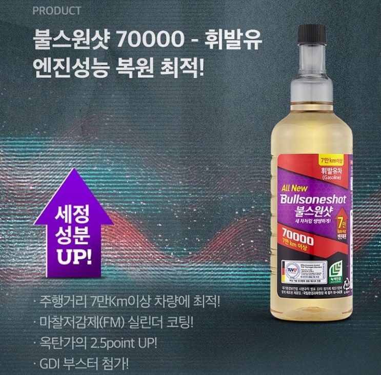  불스원 불스원샷 70000 연료첨가제 가솔린