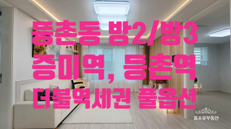  증미역 등촌역 더블역세권 더플레이스등촌 공항대로 바로 옆 신축빌라