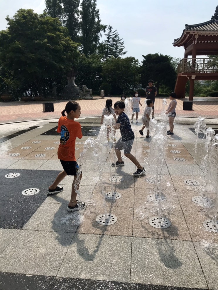 당진 가볼만한곳 당진남산공원 바닥분수 놀이터 산책하기좋은 남산건강공원