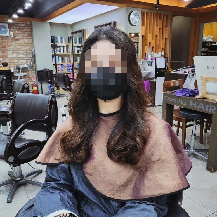  손상모 긴머리 롱S컬 셋팅펌 추천! 방학동미용실 카미유헤어