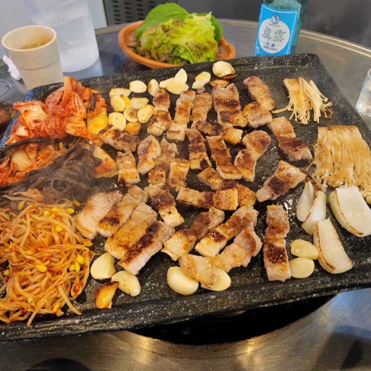  [고색역 삼겹살] 권선 고색동 삼겹살 소금구이 맛집 '돈천년 고색점'  암돼지 생고기 전문점 후기