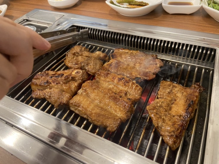  청송 진보 숯불 돼지갈비 맛집 - 갈비명가