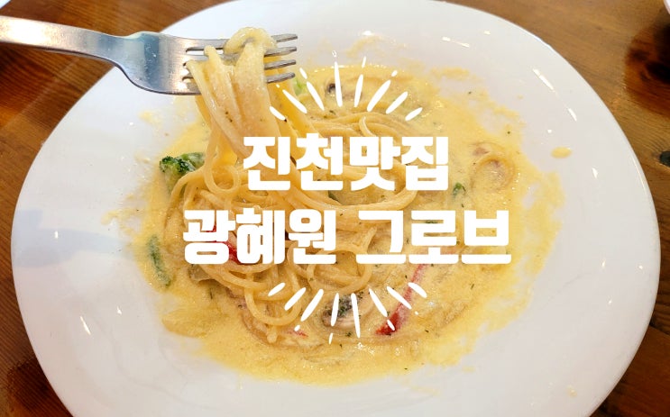  진천맛집 국가대표 선수촌 근처 광혜원 맛집 / 스파케티, 돈가스 전문점 그로브