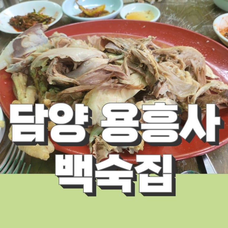 담양 용흥사 계곡에서 백숙 먹은 웃픈 스토리