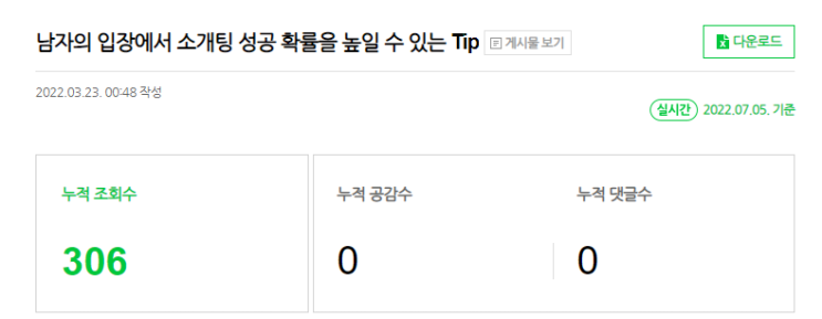  남자의 입장에서 소개팅 성공 확률을 높일 수 있는 Tip