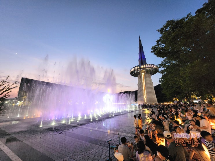  2022년 7월 대전엑스포 한빛탑 음악분수