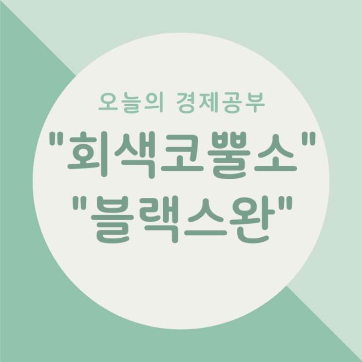 오늘의 경제공부 - 회색코뿔소 / 블랙스완