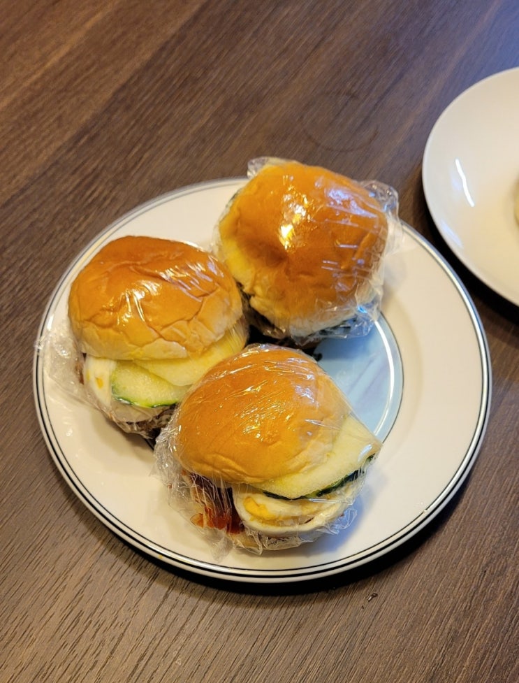 (레시피)맛있는 함박스테이크 햄버거 만들기 with 모닝빵