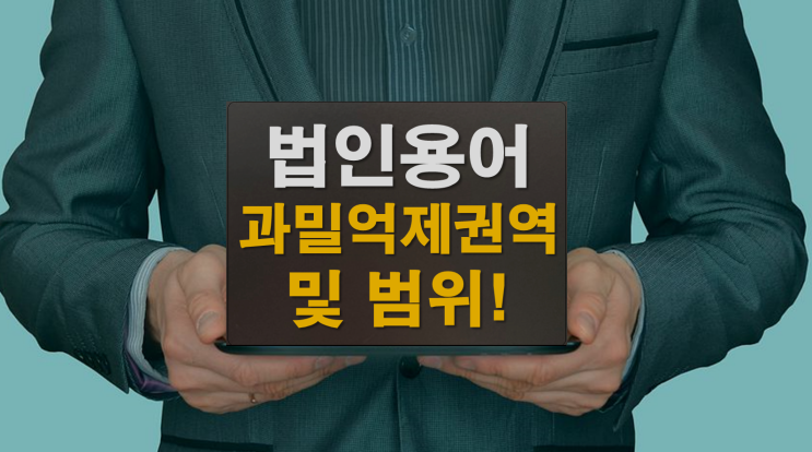  법인용어: 과밀억제권역 및 범위