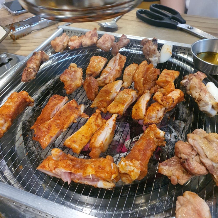  [광교] 경기대 후문 숯불닭갈비 맛집 <춘천에서온숯닭> : 소금 / 간장 / 고추장 다먹어봄!