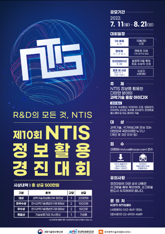 국가과학기술지식정보서비스(NTIS), 참여와 소통 확대로 국민 삶 속에 스며든다_과학기술정보통신부 국가과학기술지식정보서비스(NTIS), 참여와 소통 확대로 국민 삶 속에 스며든다_과학기술정보통신부