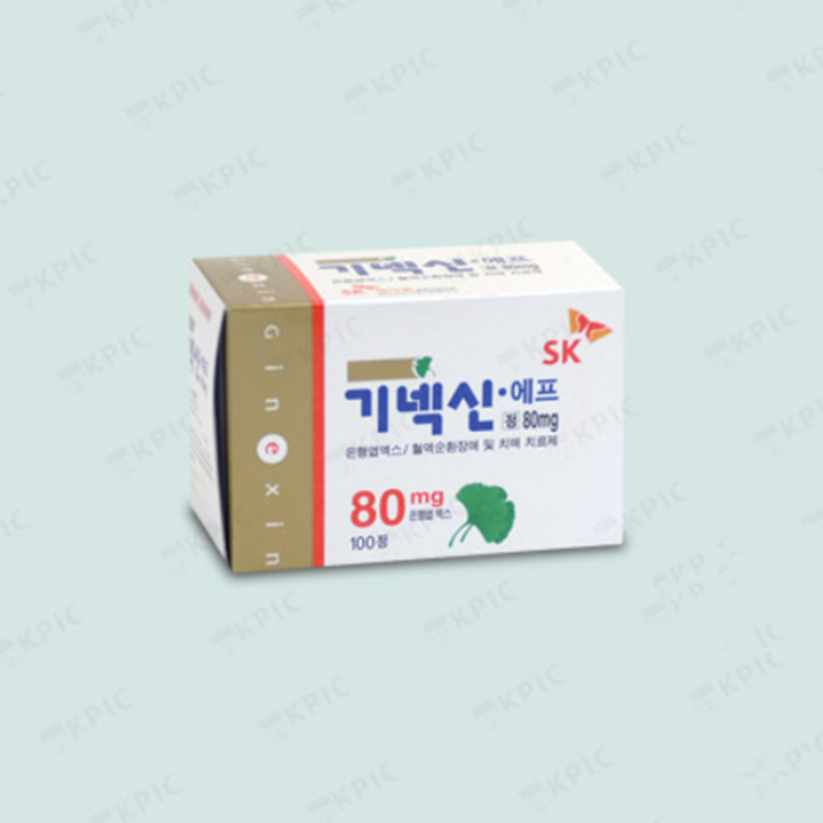 기넥신에프정 80mg, 꼭 알아야할 내용들(효능/복용법/부작용/주의사항) 기넥신에프정 80mg, 꼭 알아야할 내용들(효능/복용법/부작용/주의사항)