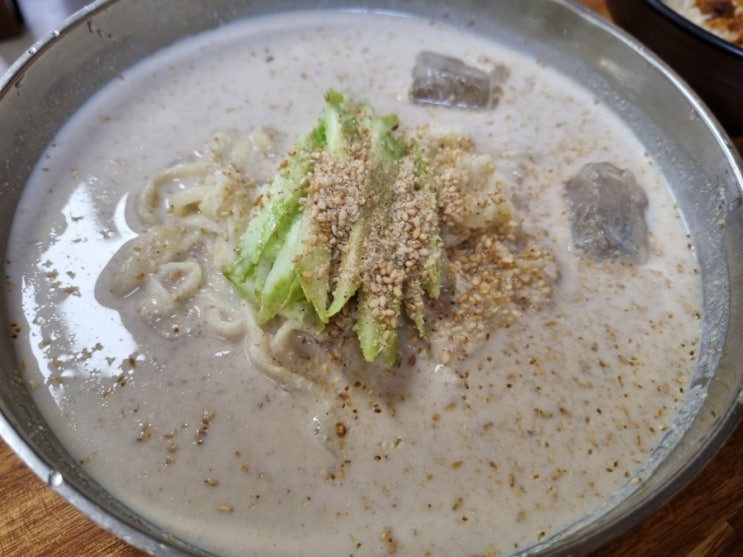  난타해물왕칼국수 연천 전곡 맛집 손칼국수 콩국수
