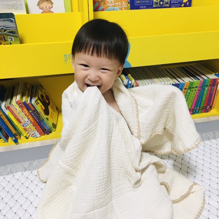  헬로우샤인 3중거즈 블랭킷 사계절 활용이 가능한 감성적인 아기담요