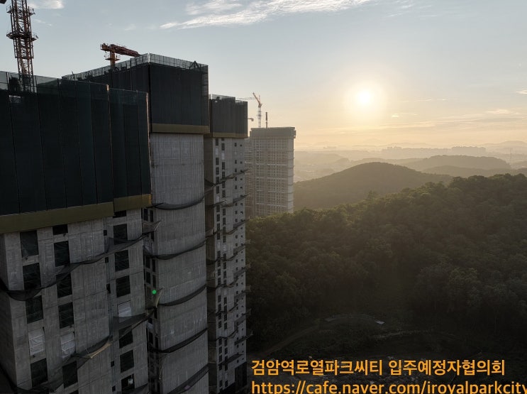 검암역로열파크씨티푸르지오아파트 7월 현장 사진
