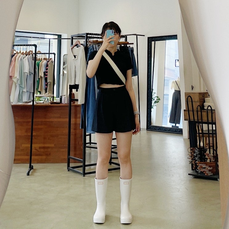 헌터 레인부츠 :: 오리지널 플레이 톨 무광 웰링턴 레인부츠 캐스트 페일 그레이 (+착샷, 할인코드)