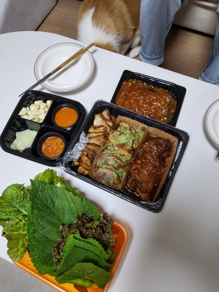  가산 족발맛집 족발굽다에서 알뜰히세트 포장 후기