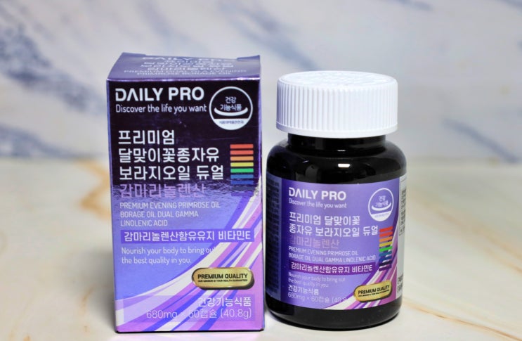  데일리프로 매일챙기는 달맞이꽃종자유 혈행개선영양제