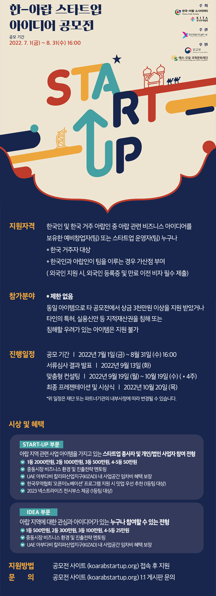  2022 한-아랍 스타트업 아이디어 공모전