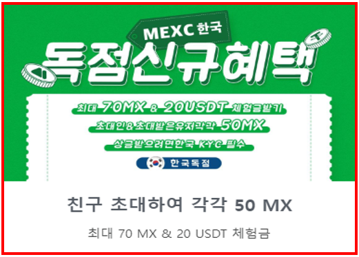 MEXC 한국 독점 선물 증정금 이벤트
