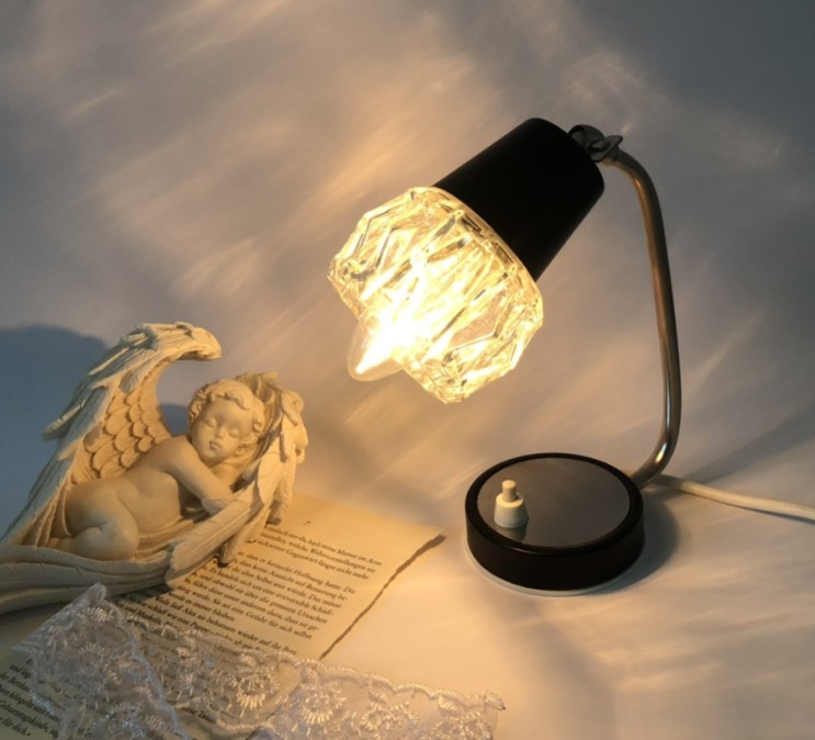 [Sold Out] 독일 크리스탈 아트글라스 테이블 빈티지 램프(빈티지 조명, 무드등)