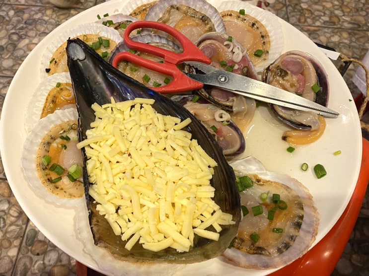  포항 영일대 맛집 옛날한계령조개구이 바다 앞 야외에서 즐겨요