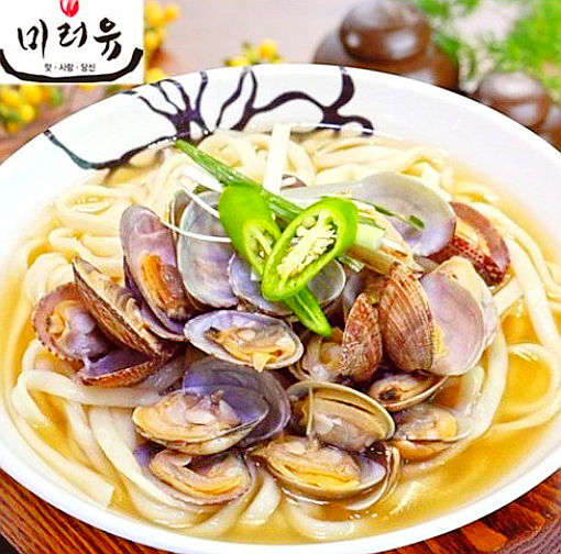  미러유 조개칼국수