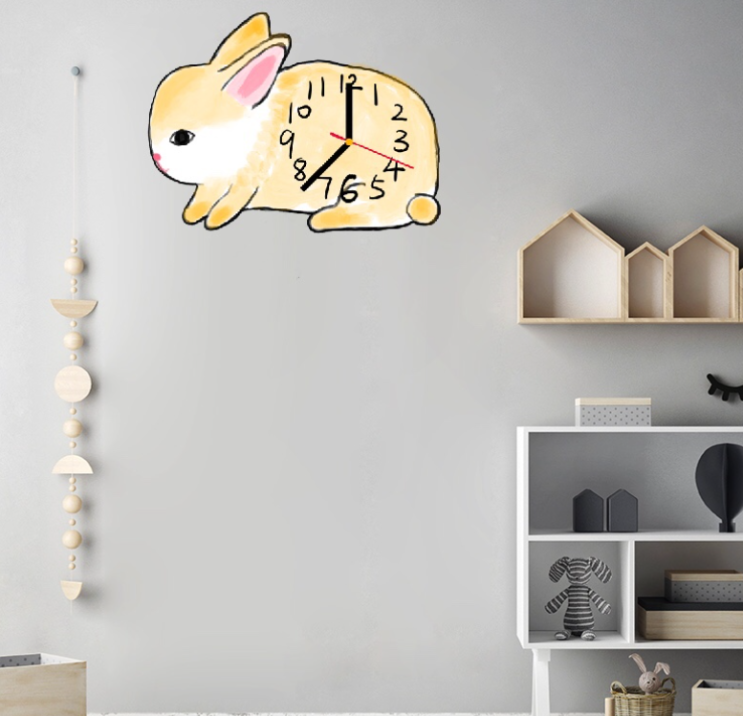 귀여운 어린이벽시계 토끼 동물벽시계 추천