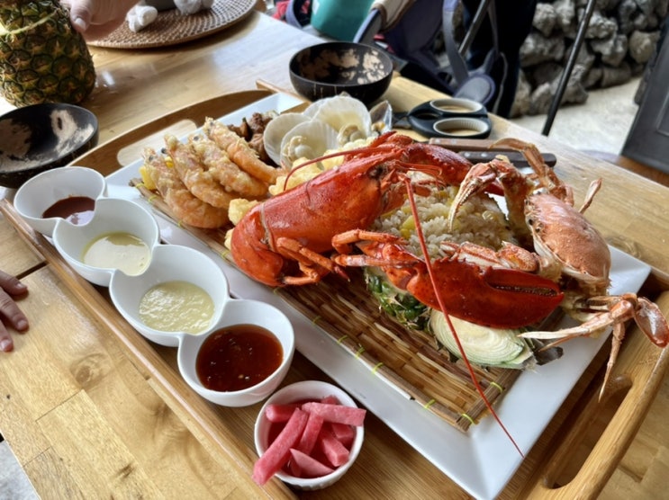  성산일출봉 앞 바다뷰맛집 "코코마마" 신선한 해산물 한상 점보씨푸드