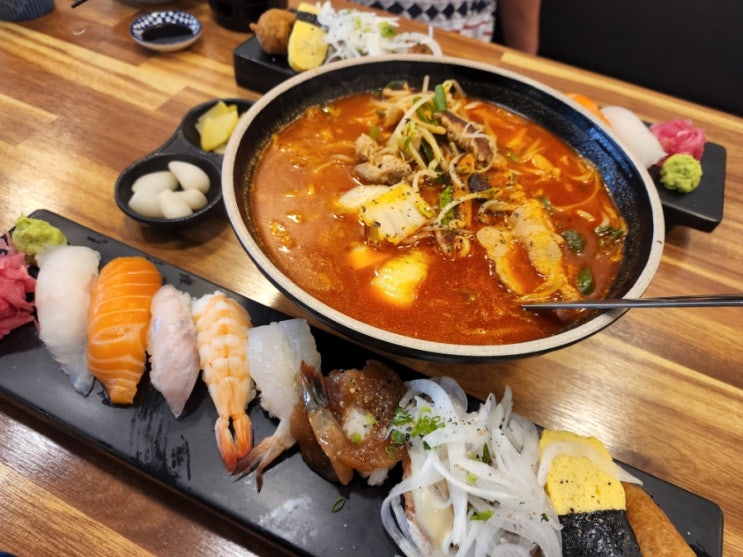  울산 상안동 초밥맛집 스시아오 푸른초밥2인세트[마라탕]
