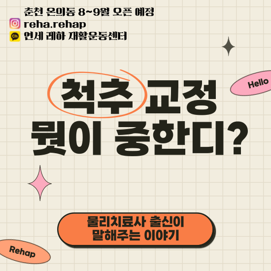  춘천 척추 교정에서 중요한 점