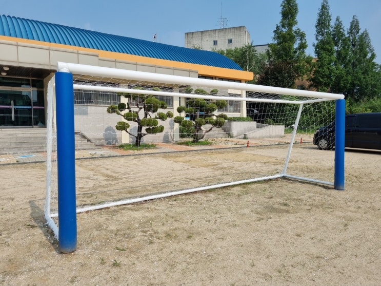  [날개스포츠] 화성발안초교 축구골대 도색, 축구골망 교체 작업