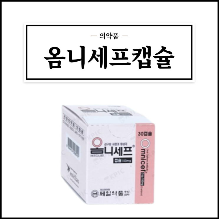  옴니세프캡슐 100mg, 효능효과/복용법/부작용/주의사항 등 간단정리