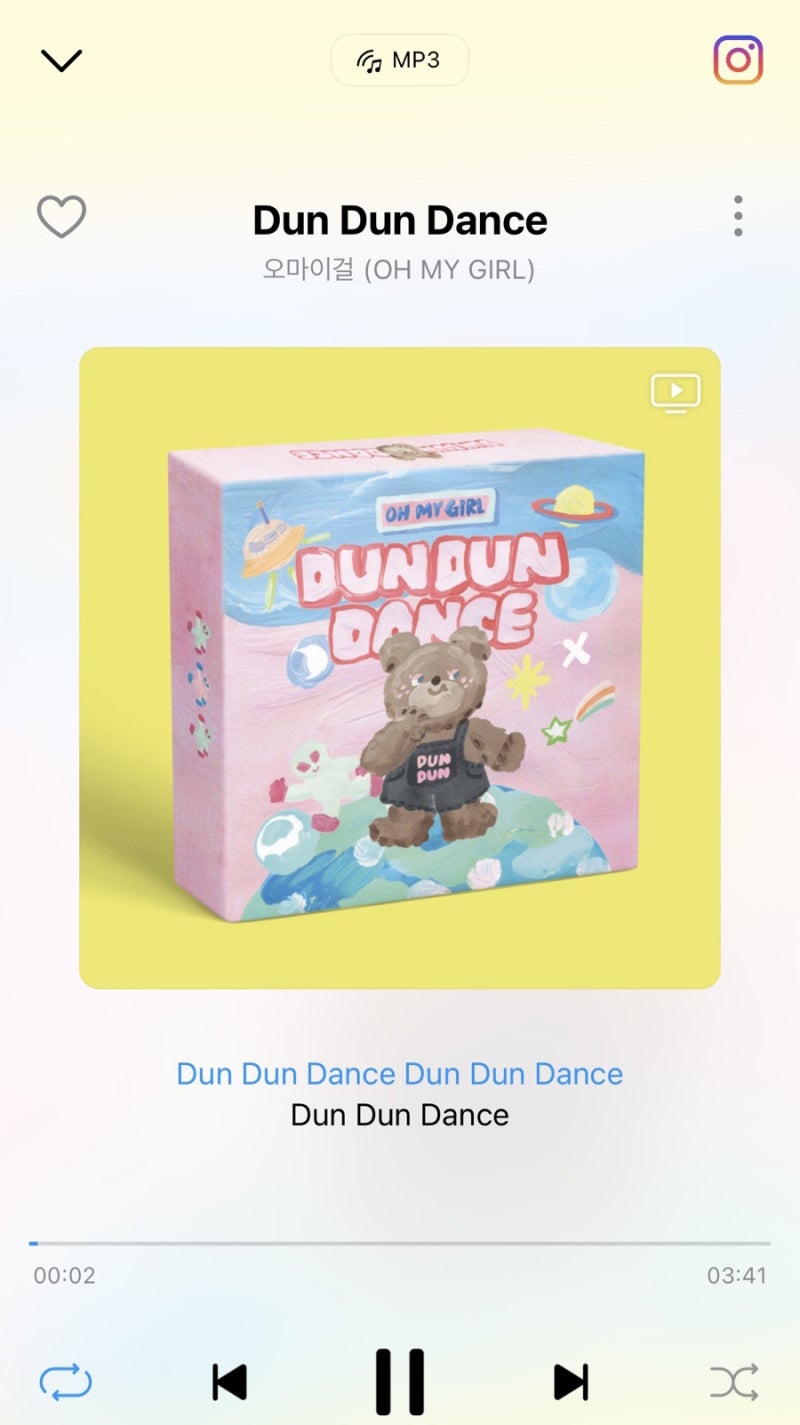 미미 노래 들어야지_오마이걸 Dun Dun Dance