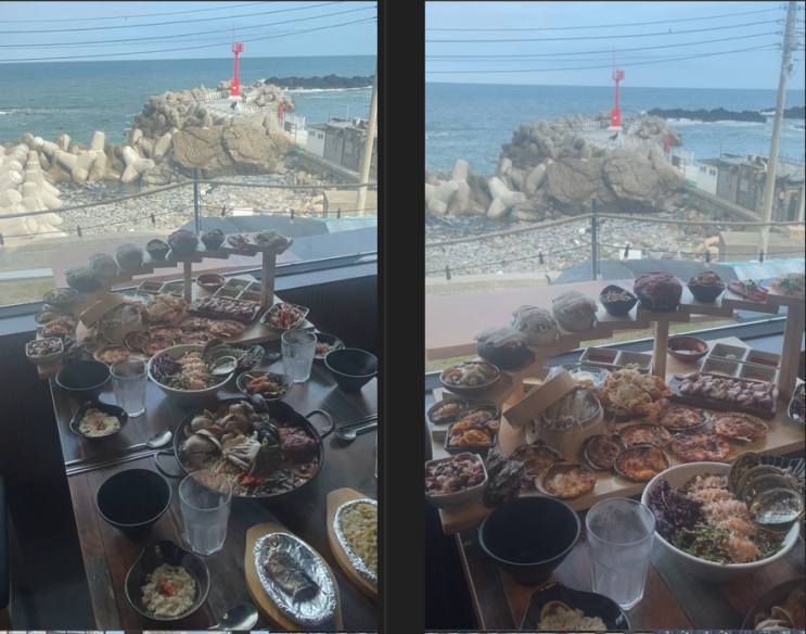  울산주전맛집 , 뷰로 사기 안치는 정말로 맛있는 오션뷰 해우 울산점