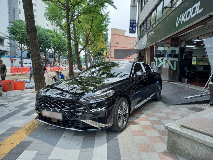  기아 K8 신차 수원 썬팅 열차단 최고의 필름 레이노 팬텀2 F95