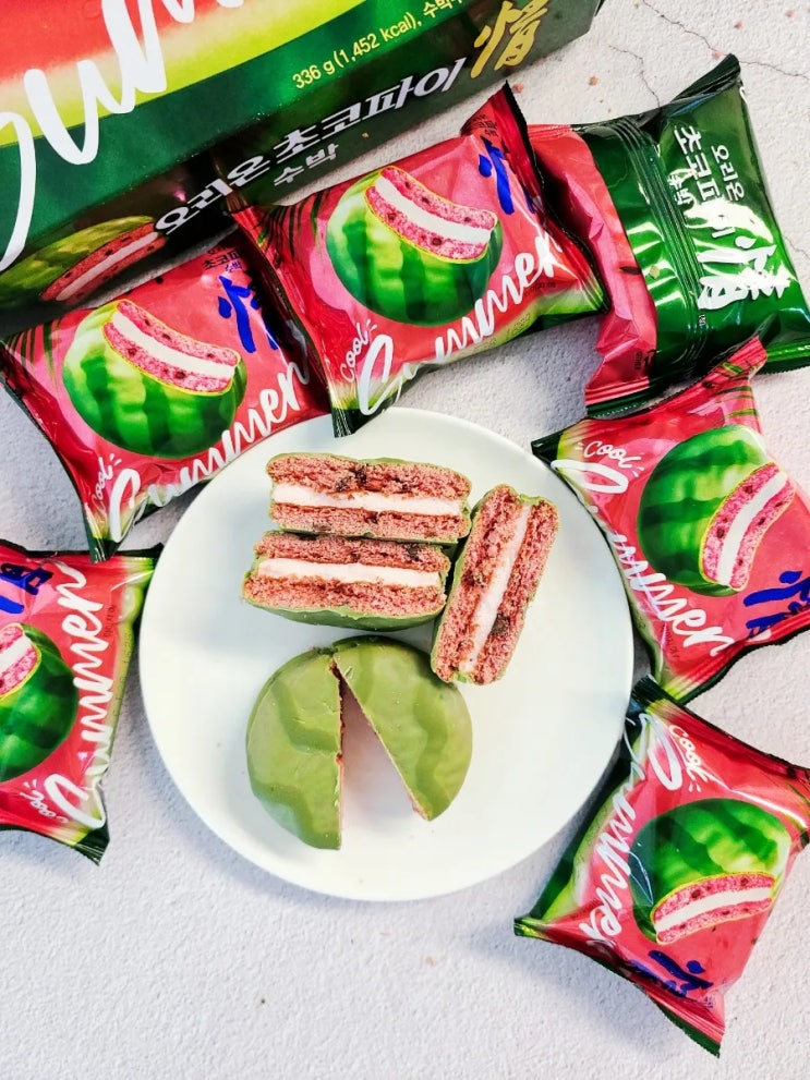 초코파이 정 수박 오리온 신상과자 대반전후기 (+존맛꿀팁!) 초코파이 정 수박 오리온 신상과자 대반전후기 (+존맛꿀팁!)