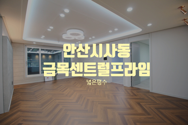  안산시 사동 넓은평수의 고급 신축빌라 금목센트럴프라임 26차