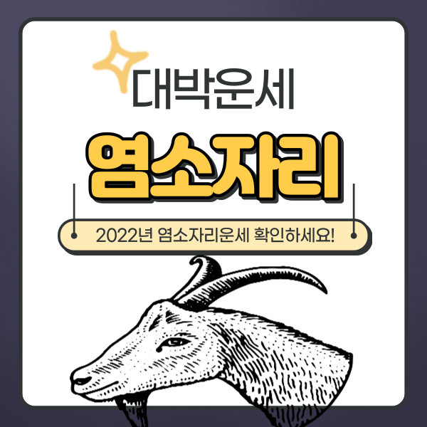  2022년 염소자리 별자리운세 안내