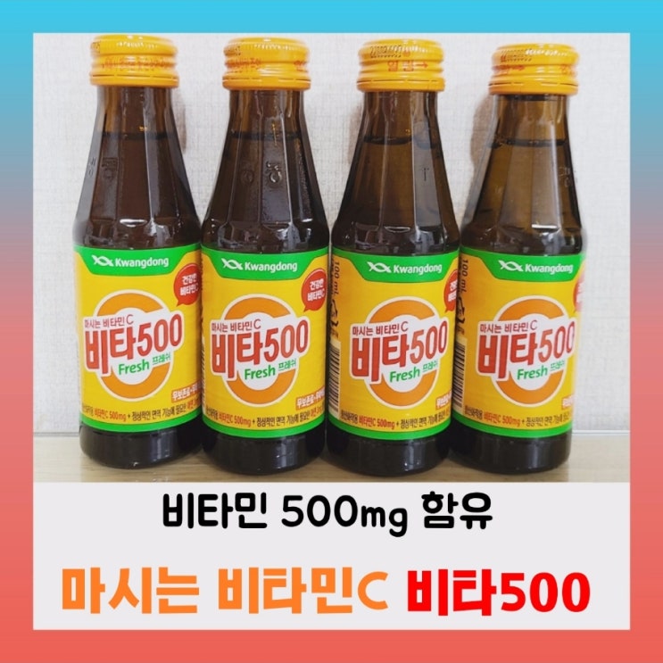  [내돈내산] 비타 500 프레쉬 영양성분,카페인