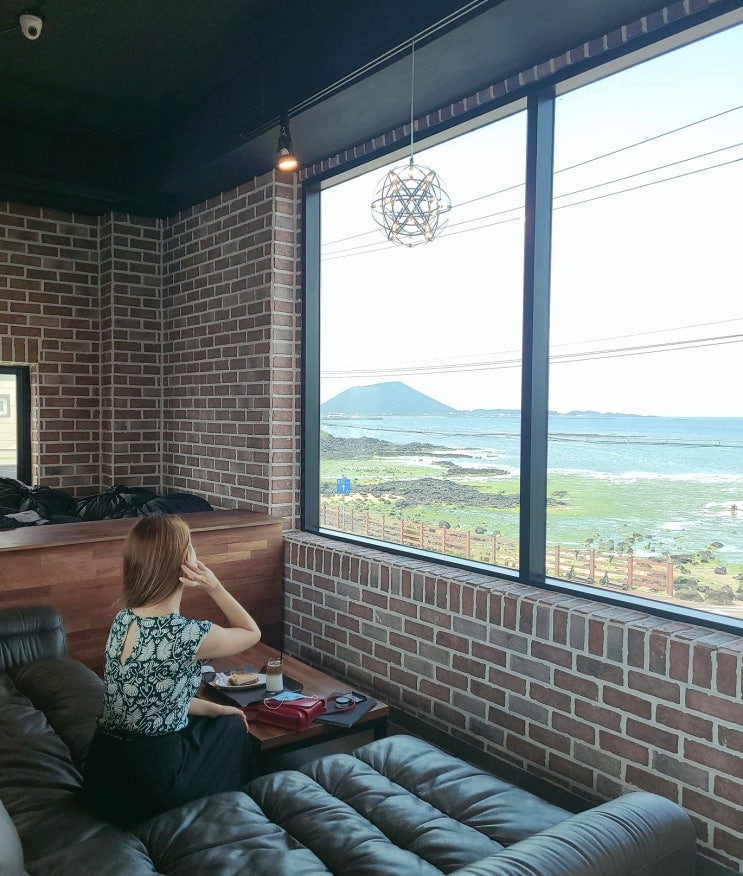  제주성산카페 성산일출봉과 바다뷰 짱짱한 오르또