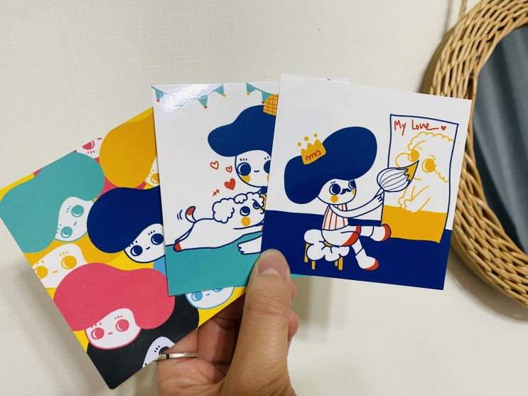  예쁜 색감 스티커 제작 일러스트 굿즈 다꾸 스티커