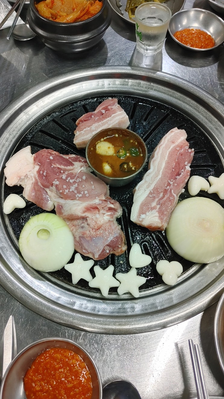  제주 신화월드 돼지고기맛집 서광고깃집 제주흑돼지 목살 삼겹살 오겹살