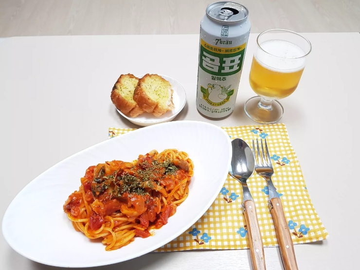  [혼잘먹] 맛저 / 로제 파스타 / 곰표 맥주 / 와인