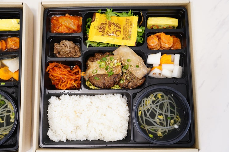  오산맛집 원할머니보쌈족발 오산점 / 신메뉴 육즙가득 떡갈비도시락, 명품소갈비찜 보쌈도시락 후기