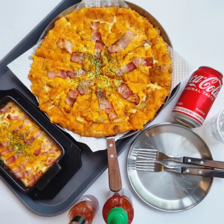  피자스쿨 청담 - 매장도 넓고 피자도 맛있다! (신메뉴 추천)