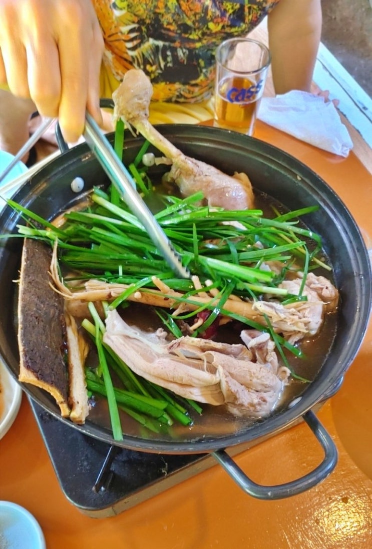  북한산계곡 물놀이 하기 좋은 식당 삼천사 삼천집 토종닭백숙, 해물파전