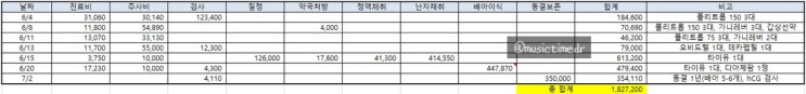 12. 시험관 신선 1차 시술과정기 - 1차 피검 종결, 총비용(정부지원없음), 주사/진료 일정 정리 및 후기